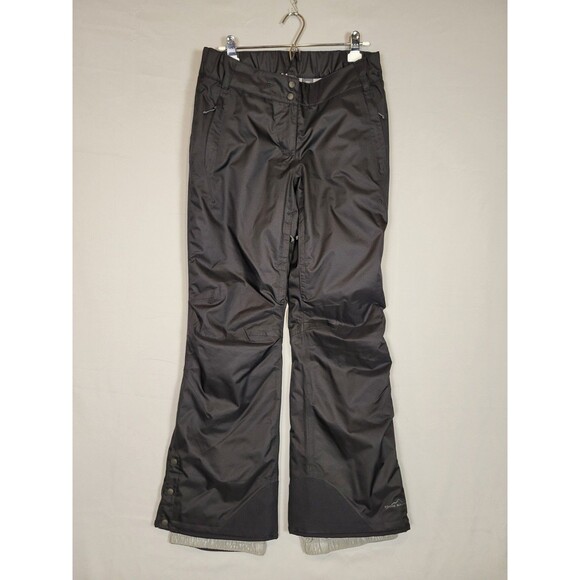 NWT Eddie Bauer Weatheredge Plus Insulated Pants Womens Medium Black Snow Gear - Picture 1 of 16